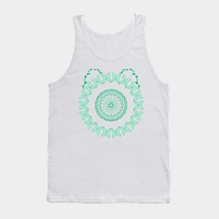 the green cat Tank Top